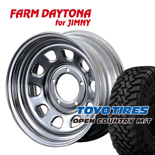 FARM �ǥ��ȥ� �������� 16��6J/5H-18 �ȡ��衼 �����ץ󥫥�ȥ꡼ MT225/75R16 ( toyo tires open country �ޥåɥƥ쥤�� DAYTONA ) (4�ܥ��å� or 1��)