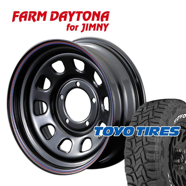 FARM �ǥ��ȥ� �֥�å�/��åɡ��֥롼�饤�� 16��6J/5H-18 �ȡ��衼 �����ץ󥫥�ȥ꡼ R/T 185/85R16(�ۥ磻�ȥ쥿��) (4�ܥ��å� or 1��)