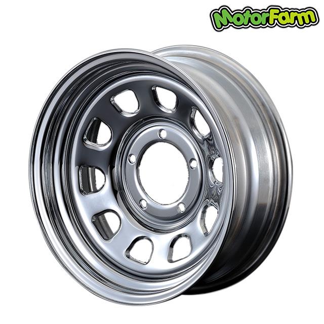 FARM デイトナ クローム 16×6J/5H-18 ダンロップ グラントレックMT2 