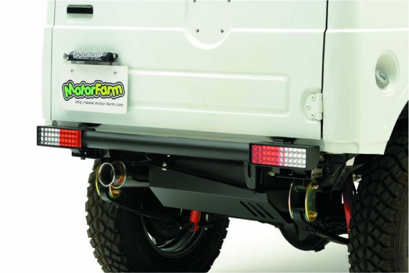 FARMバンパー スチールストレートビルトインテールタイプ リア用 JA12