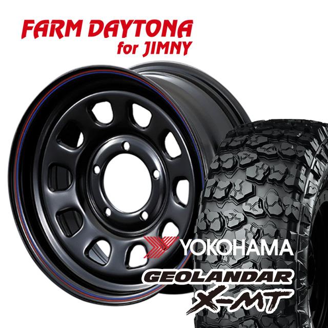 FARM デイトナ ブラック/レッド・ブルーライン 16×5.5J/5H+20 ヨコハマ