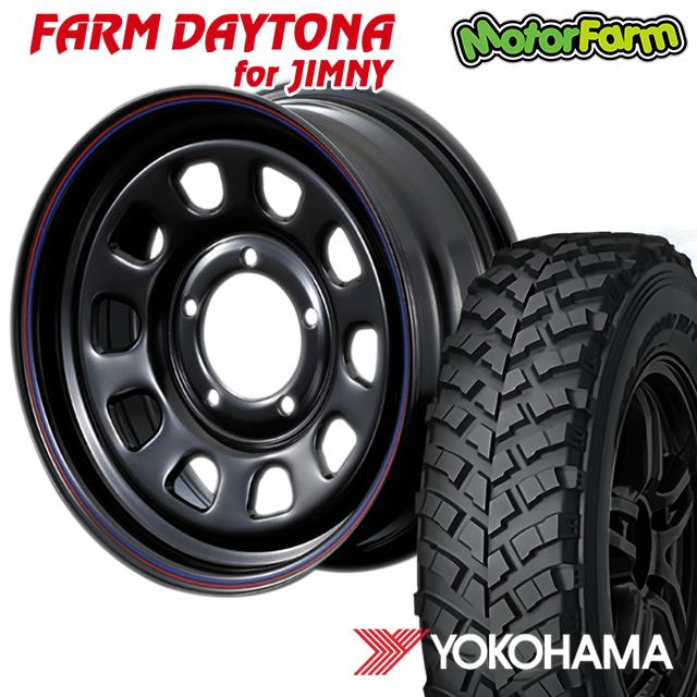 FARM ¥Ç¥¤¥È¥Ê ¥Ö¥é¥Ã¥¯/¥ì¥Ã¥É¡¦¥Ö¥ë¡¼¥é¥¤¥ó 16¡ß5.5J/5H+20 ¥è¥³¥Ï¥Þ ¥¸¥ª¥é¥ó¥À¡¼ MT+ ¥ï¥¤¥ë¥É¥È¥é¥¯¥·¥ç¥ó 7.00R16 ( yokohama wild traction ¥Þ¥Ã¥É¥Æ¥ì¥¤¥ó DAYTONA ) (4ËÜ¥»¥Ã¥È or 1ËÜ)