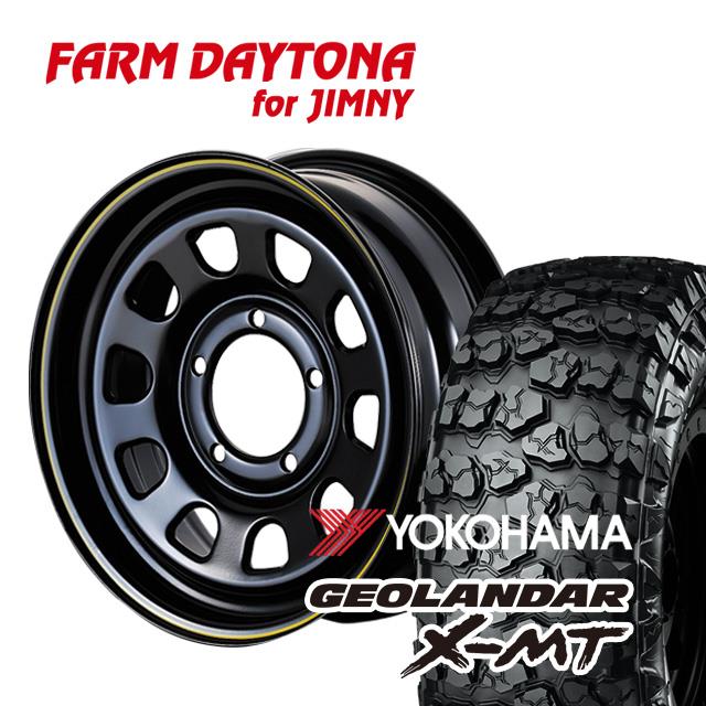 FARM ¥Ç¥¤¥È¥Ê ¥Ö¥é¥Ã¥¯/¥¤¥¨¥í¡¼¥é¥¤¥ó 16¡ß5.5J/5H+20 ¥è¥³¥Ï¥Þ ¥¸¥ª¥é¥ó¥À¡¼ X-MT¡¡7.00R16 ( yokohama wild traction ¥Þ¥Ã¥É¥Æ¥ì¥¤¥ó DAYTONA ) (4ËÜ¥»¥Ã¥È or 1ËÜ)