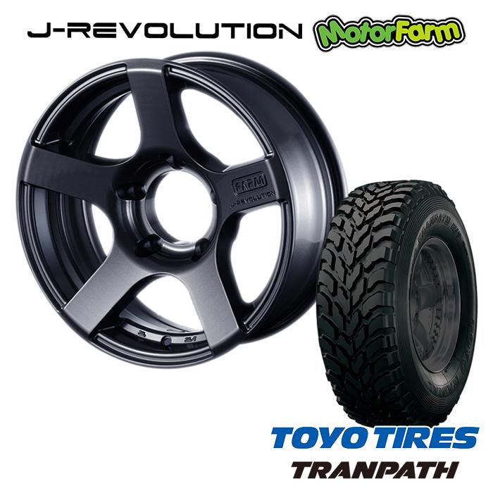 FARM J-REVOLUTION ガンメタリック 16×5.5J/5H-25 トーヨー トランパス 