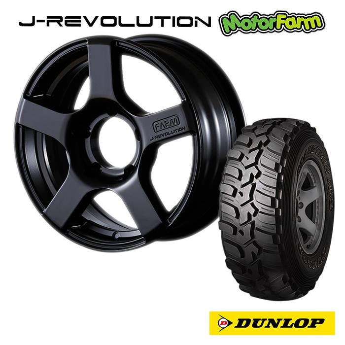 MotorFarm J-REVOLUTION マッドブラック -25 ジムニー｜タイヤ・ホイール