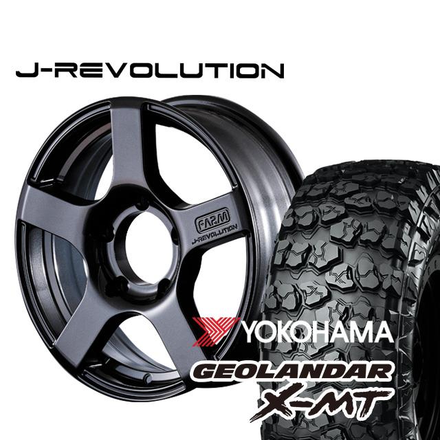 FARM J-REVOLUTION ガンメタリック 16×5.5J/5H+20 ヨコハマ 