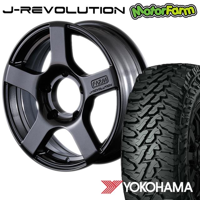 FARM J-REVOLUTION ¥¬¥ó¥á¥¿¥ê¥Ã¥¯ 16¡ß5.5J/5H+20 ¥è¥³¥Ï¥Þ ¥¸¥ª¥é¥ó¥À¡¼ MT G003 185/85R16 ( yokohama geolandar ¥Þ¥Ã¥É¥Æ¥ì¥¤¥ó ) (4ËÜ¥»¥Ã¥È or 1ËÜ)