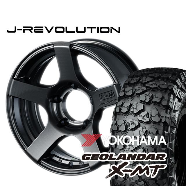 FARM J-REVOLUTION ガンメタリック 16×5.5J/5H-25 ヨコハマ