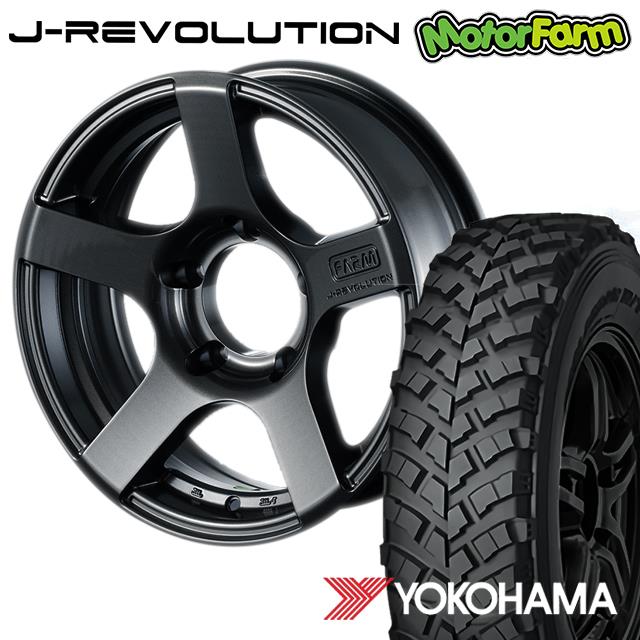 FARM J-REVOLUTION ¥¬¥ó¥á¥¿¥ê¥Ã¥¯ 16¡ß5.5J/5H-25 ¥è¥³¥Ï¥Þ ¥¸¥ª¥é¥ó¥À¡¼ MT+ ¥ï¥¤¥ë¥É¥È¥é¥¯¥·¥ç¥ó 7.00R16 ( yokohama wild traction ¥Þ¥Ã¥É¥Æ¥ì¥¤¥ó ) (4ËÜ¥»¥Ã¥È or 1ËÜ)