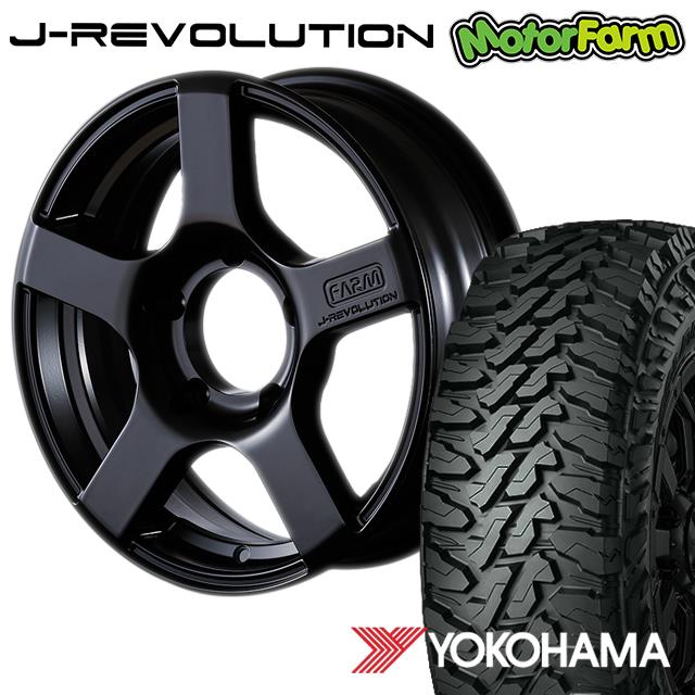 FARM J-REVOLUTION マットブラック 16×5.5J/5H+20 ヨコハマ 