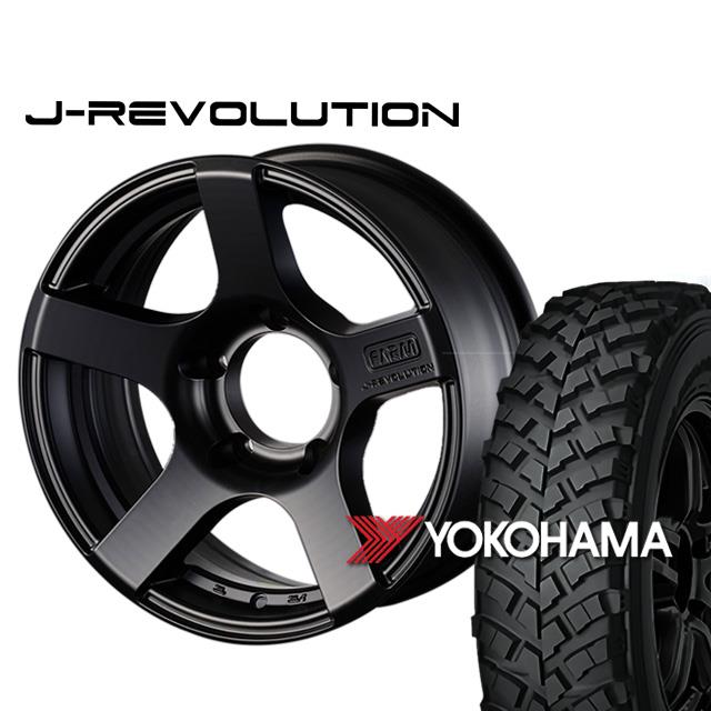 FARM J-REVOLUTION ¥Þ¥Ã¥È¥Ö¥é¥Ã¥¯ 16¡ß5.5J/5H-25 ¥è¥³¥Ï¥Þ ¥¸¥ª¥é¥ó¥À¡¼ MT+ ¥ï¥¤¥ë¥É¥È¥é¥¯¥·¥ç¥ó 195R16 ( yokohama wild traction ¥Þ¥Ã¥É¥Æ¥ì¥¤¥ó ) (4ËÜ¥»¥Ã¥È or 1ËÜ)