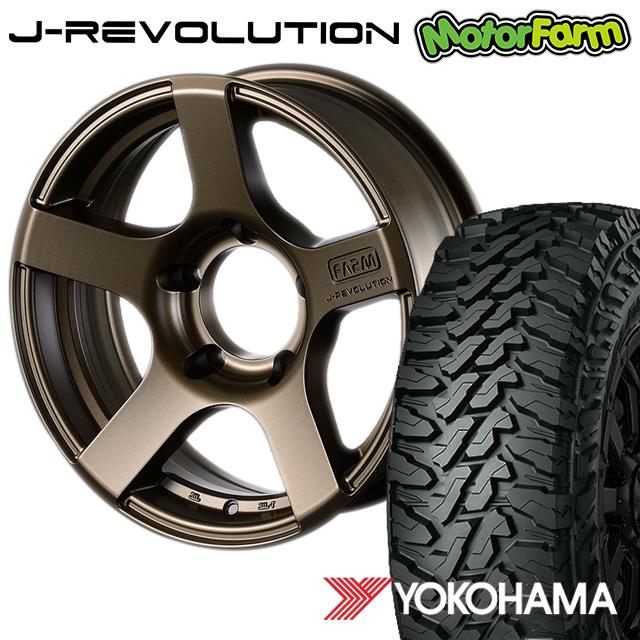 FARM J-REVOLUTION �ޥåȥ֥��� 16��5.5J/5H-25 �襳�ϥ� ���������� MT G003 185/85R16 ( yokohama geolandar �ޥåɥƥ쥤�� ) (4�ܥ��å� or 1��)