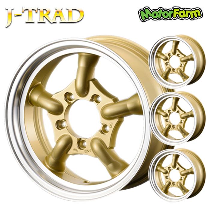 【魔除け・金運・仕事運・商売繁盛】タイチンスモーキー⭐️ゴールドルチル⭐️ R115 J-TRAD ゴールド DCリム 16×5.5J/5H+20 (4本セット or 1本) | タイヤ