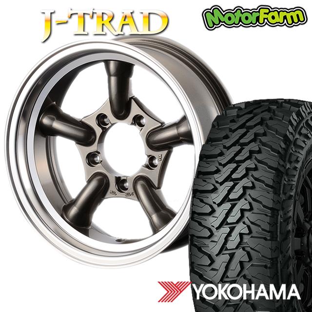 J-TRAD ガンメタリック DCリム 16×5.5J/5H-25 ヨコハマ ジオランダー 