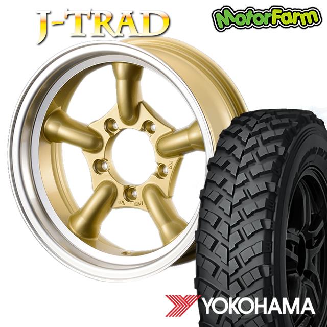 J-TRAD ¥´¡¼¥ë¥É DC¥ê¥à 16¡ß5.5J/5H-25 ¥è¥³¥Ï¥Þ ¥¸¥ª¥é¥ó¥À¡¼ MT+ ¥ï¥¤¥ë¥É¥È¥é¥¯¥·¥ç¥ó 195R16 ( yokohama wild traction ¥Þ¥Ã¥É¥Æ¥ì¥¤¥ó ) (4ËÜ¥»¥Ã¥È or 1ËÜ)