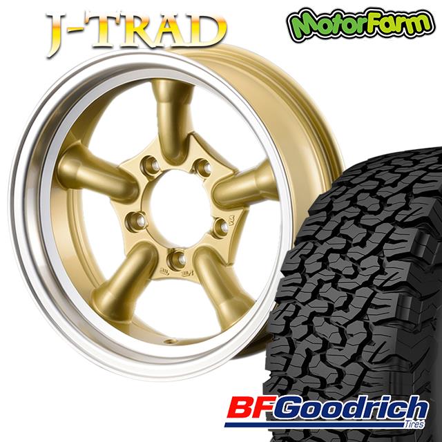 J-TRAD ¥´¡¼¥ë¥É DC¥ê¥à 16¡ß5.5J/5H-25 ¥°¥Ã¥É¥ê¥Ã¥Á All-Terrain T/A KO2 225/75R16 ( BFGoodrich ¥ª¡¼¥ë¥Æ¥ì¥¤¥ó ) (4ËÜ¥»¥Ã¥È or 1ËÜ)
