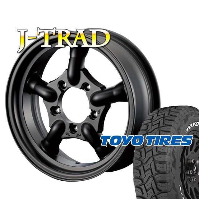 J-TRAD マットブラック 16×5.5J/5H+20 トーヨー オープンカントリー