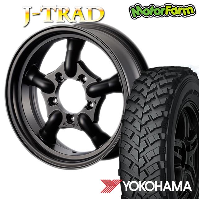J-TRAD ¥Þ¥Ã¥È¥Ö¥é¥Ã¥¯ 16¡ß5.5J/5H+20 ¥è¥³¥Ï¥Þ ¥¸¥ª¥é¥ó¥À¡¼ MT+ ¥ï¥¤¥ë¥É¥È¥é¥¯¥·¥ç¥ó 195R16 ( yokohama wild traction ¥Þ¥Ã¥É¥Æ¥ì¥¤¥ó ) (4ËÜ¥»¥Ã¥È or 1ËÜ)