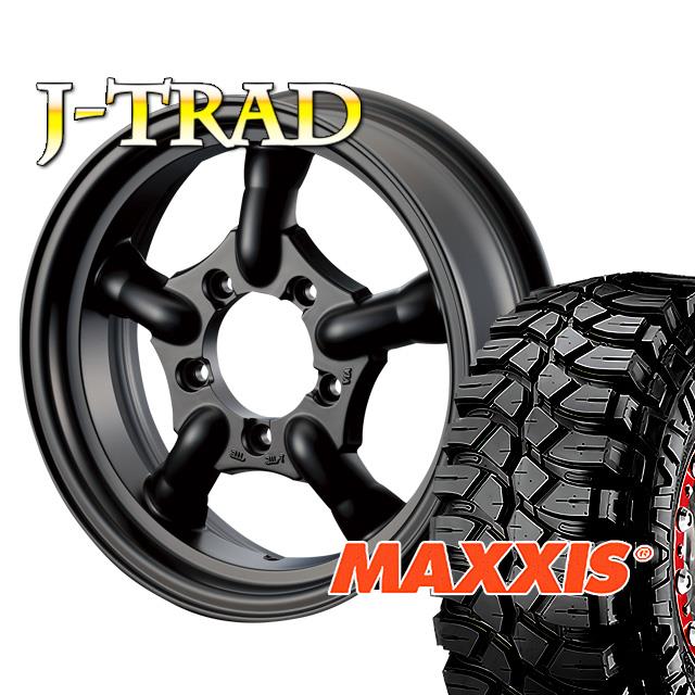 J-TRAD マットブラック 16×5.5J/5H+20 マキシス クリーピークローラー 