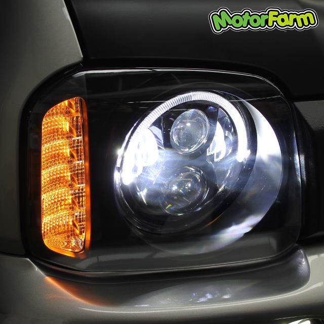 ジムニーjb23 プロジェクターヘッドライト ジムニー(JB23) プロジェクターヘッドライト(ブラック) : エス