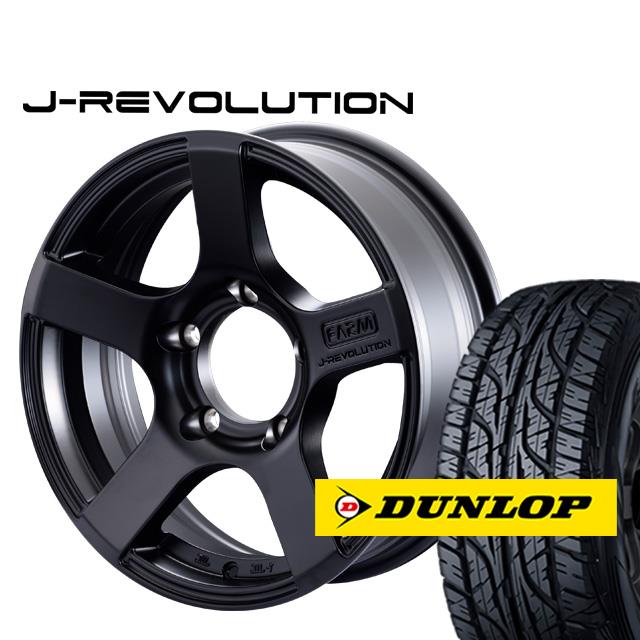 FARM J-REVOLUTION �ޥåȥ֥�å� 16��5.5J/5H��0������å� �����ȥ�å�AT3 175/80R16 4��set
