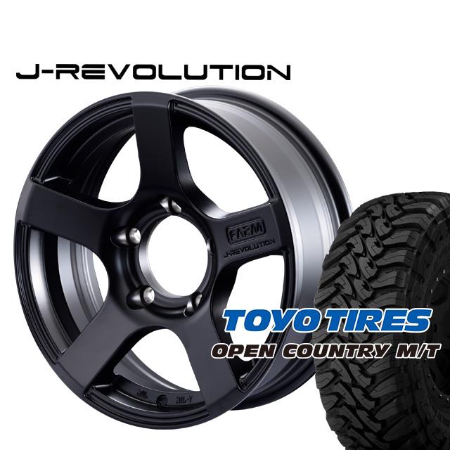 FARM J-REVOLUTION マットブラック 16×5.5J/5H±0トーヨー