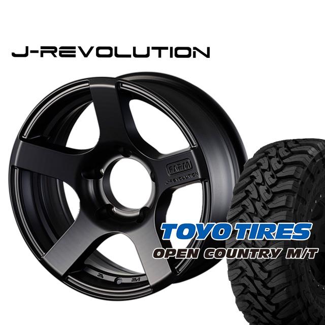 FARM J-REVOLUTION マットブラック 16×5.5J/5H-25 トーヨー オープン 