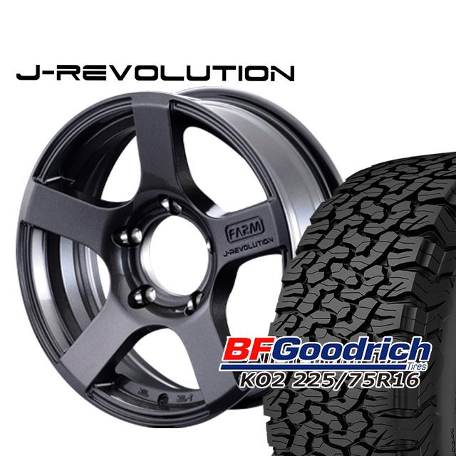 FARM J-REVOLUTION ¥¬¥ó¥á¥¿¥ê¥Ã¥¯ 16¡ß5.5J/5H¡Þ0 BF¥°¥Ã¥É¥ê¥Ã¥ÁAll-Terrain T/A KO2 225/75R16 4ËÜset