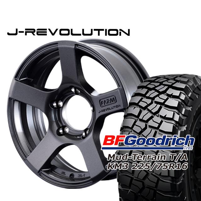 FARM J-REVOLUTION ガンメタリック 16×5.5J/5H±0 BFグッドリッチ