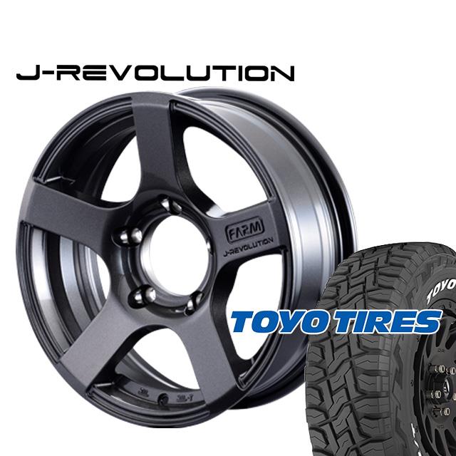 FARM J-REVOLUTION ᥿å 165.5J/5H0 ȡ衼 ץ󥫥ȥ꡼RT185/85R16(ۥ磻ȥ쥿) 4set