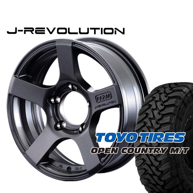 FARM J-REVOLUTION ガンメタリック 16×5.5J/5H±0 トーヨー オープン 