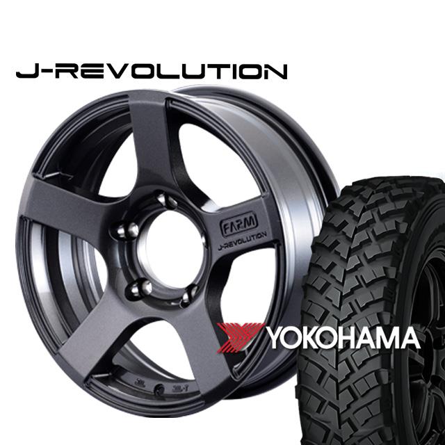FARM J-REVOLUTION ¥¬¥ó¥á¥¿¥ê¥Ã¥¯ 16¡ß5.5J/5H¡Þ0 ¥è¥³¥Ï¥Þ ¥¸¥ª¥é¥ó¥À¡¼ MT+ ¥ï¥¤¥ë¥É¥È¥é¥¯¥·¥ç¥ó 195R16 ( yokohama wild traction ¥Þ¥Ã¥É¥Æ¥ì¥¤¥ó ) 4ËÜ¥»¥Ã¥È
