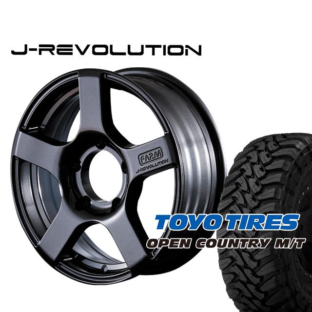 FARM J-REVOLUTION ����᥿��å� 16��5.5J/5H+20 �ȡ��衼 �����ץ󥫥�ȥ꡼MT 225/75R16  (4�ܥ��å� or 1��)