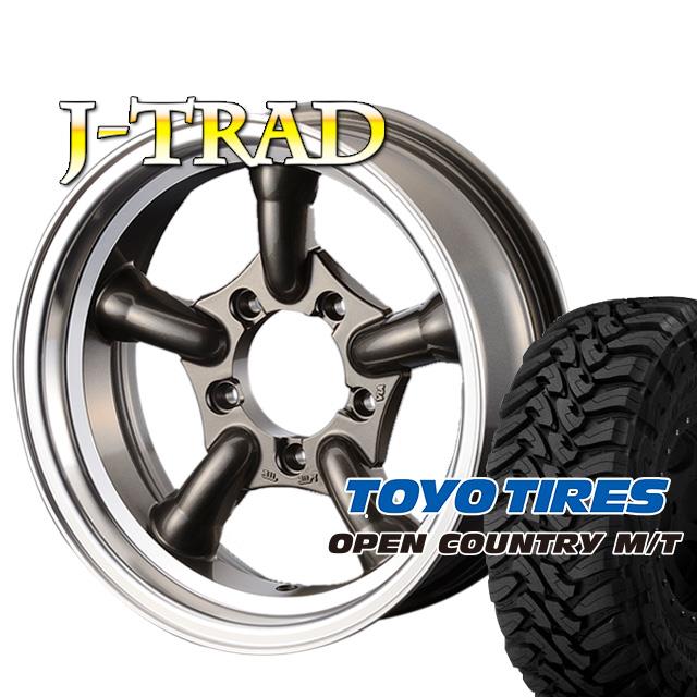 J-TRAD ガンメタリック DCリム 16×5.5J/5H-25 トーヨー オープン