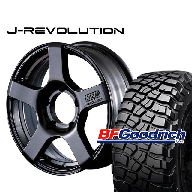 FARM J-REVOLUTION ����᥿��å� 16��5.5J/5H+20 BF���åɥ�å� Mud-Terrain T/A KM3 225/75R16 (4�ܥ��å� or 1��)