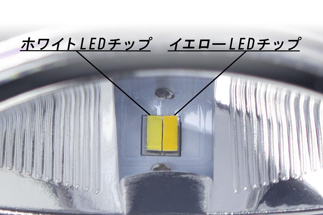 JB64/74用 LEDフォグランプ カラー切替タイプ(ホワイト/イエロー