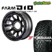 ͽ2025ǯ9ȯFARM D10 ޥåȥ֥å 165.5J/5H -25 襳ϥ  M/T G003 245/75R16 (4ܥå or 1)