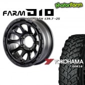 ͽ2025ǯ9ȯFARM D10 ޥåȥ֥å 165.5J/5H -25 襳ϥ  MT+ 磻ɥȥ饯 7.00R16 (4ܥå or 1)