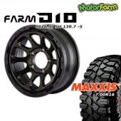 FARM D10 �ޥåȥ֥�å�DC/�ƥ���ȥǥ����� 16��6J/5H -5 �ޥ����� ���꡼�ԡ��������顼 7.00/R16 (4�ܥ��å� or 1��)