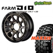 FARM D10 �ޥåȥ֥�å�DC/�ƥ���ȥǥ����� 16��5.5J/5H +20 �ޥ����� ���꡼�ԡ��������顼 6.50/R16 (4�ܥ��å� or 1��)