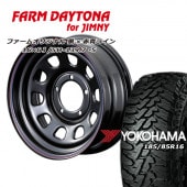 FARM �ǥ��ȥ� �֥�å�/��åɡ��֥롼�饤�� 16��6J/5H-5 �襳�ϥ� ���������� MT G003 185/85R16 ( yokohama geolandar �ޥåɥƥ쥤�� DAYTONA ) (4�ܥ��å� or 1��)