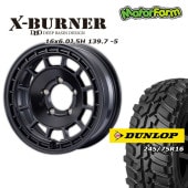 FARM X-BURNER ޥåȥ֥å 166J/5H -5 å ȥåMT2  245/75R16 磻ɥ (4ܥå or 1)