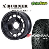 FARM X-BURNER ޥåȥ֥å 166J/5H -5 襳ϥ  M/T G003 245/75R16 (4ܥå or 1)