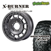 FARM X-BURNER ޥåȥ᥿å 165.5J/5H +20 襳ϥ  X-MT G005 7.00R16 (4ܥå or 1)