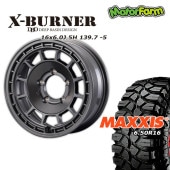 FARM X-BURNER ޥåȥ᥿å 166J/5H -5 ޥ ꡼ԡ顼 6.50/R16 (4ܥå or 1)