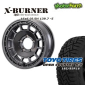 FARM X-BURNER ޥåȥ᥿å 166J/5H -5 ȡ衼 ץ󥫥ȥ꡼ RT185/85R16(ۥ磻ȥ쥿) (4ܥå or 1)