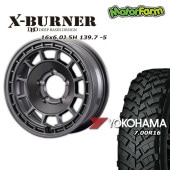 FARM X-BURNER ޥåȥ᥿å 166J/5H -5 襳ϥ  MT+ 磻ɥȥ饯 7.00R16 (4ܥå or 1)