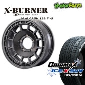 åɥ쥹 ۥ FARM X-BURNER ޥåȥ᥿å 166J/5H -5 GRIPMAX X SUV (ۥ磻ȥ쥿) 185/85R16 4ܥå