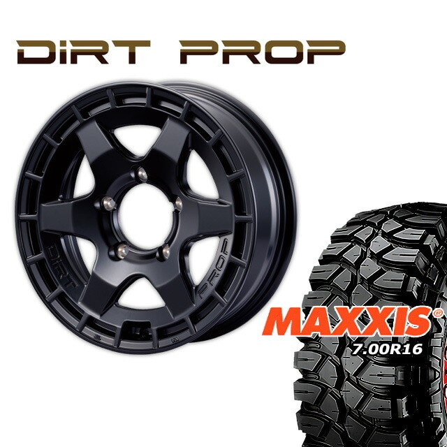 FARM DIRT PROP ¥Þ¥Ã¥È¥Ö¥é¥Ã¥¯ 16¡ß5.5J/5H +20 ¥Þ¥¥·¥¹ ¥¯¥ê¡¼¥Ô¡¼¥¯¥í¡¼¥é¡¼ 7.00/R16 (4ËÜ¥»¥Ã¥È or 1ËÜ)