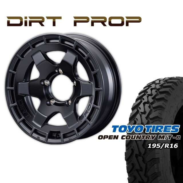 FARM DIRT PROP マットブラック 16×6J/5H -5 トーヨー オープン  